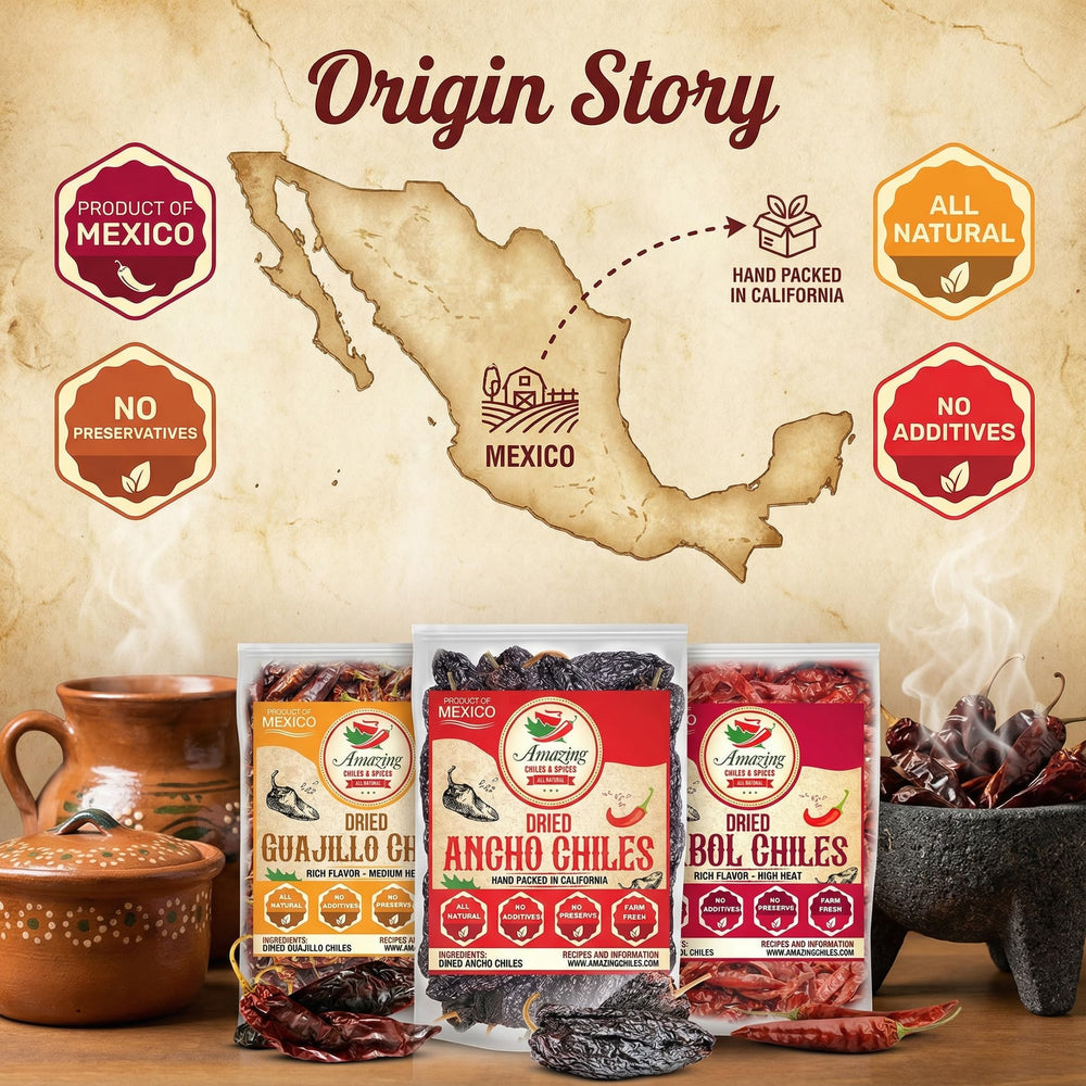 Amazing Chiles & Spices tamales flavor with dried chiles for authentic warmth.