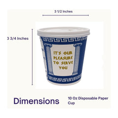 Amazing Goods poly-coated exterior cups provide insulation during service.