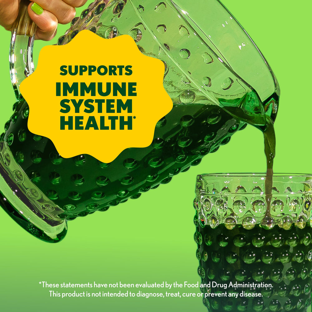 Amazing Grass Gluten Free No Sugar Added badge communicates clean ingredients.