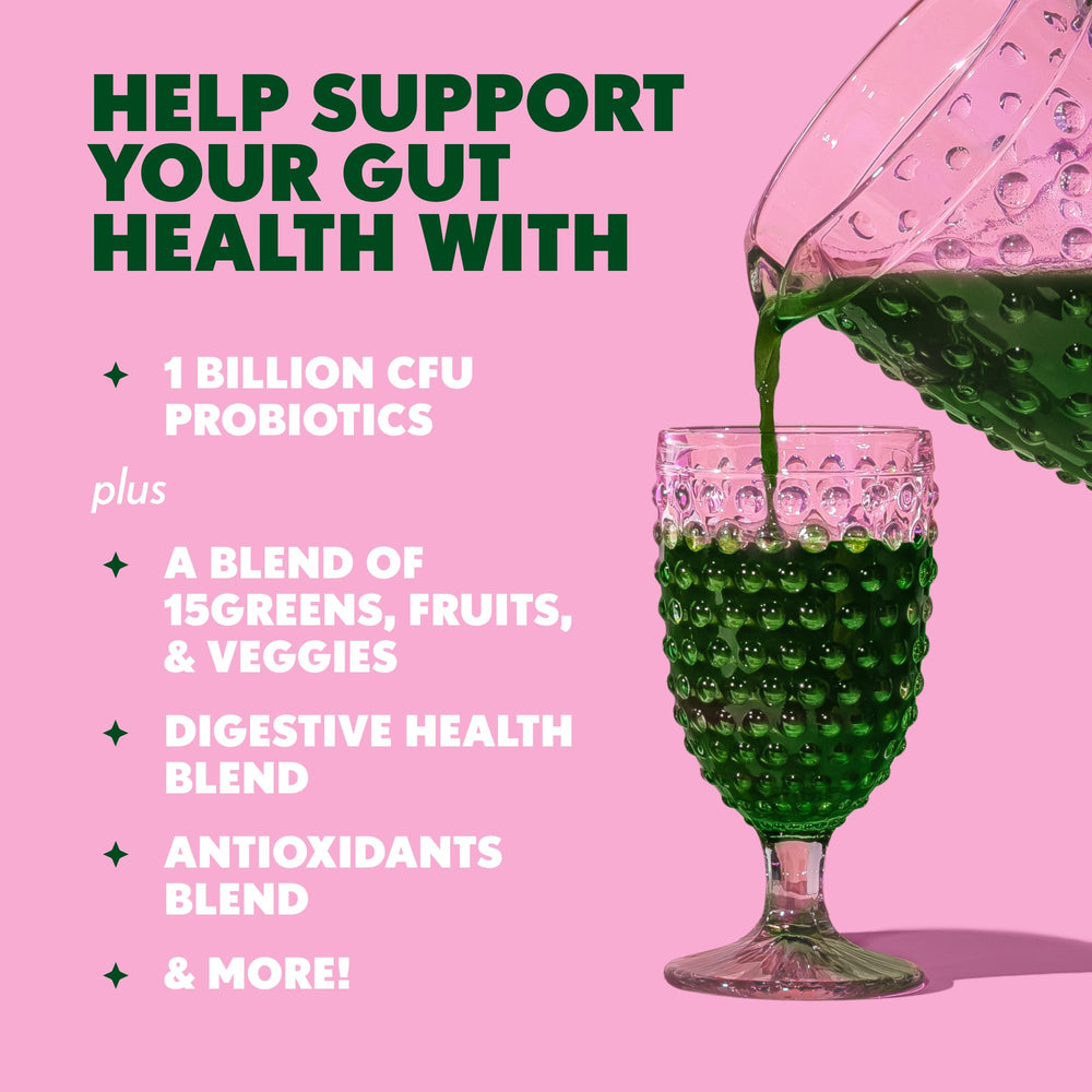 Amazing Grass Plant-based superfood mix—premium greens and fruits in one serving.
