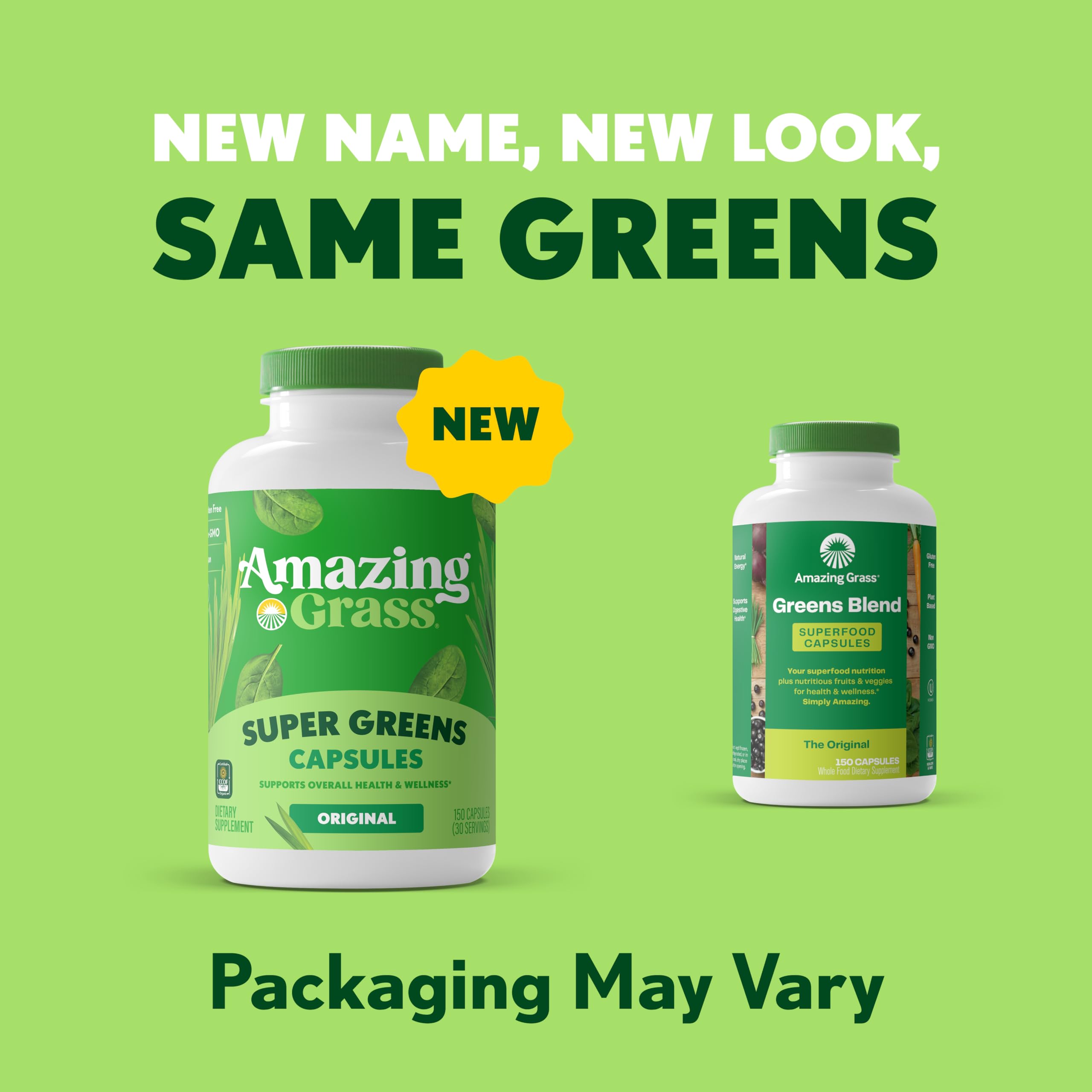 Amazing Grass spirulina and chlorella powders highlight high quality ingredients