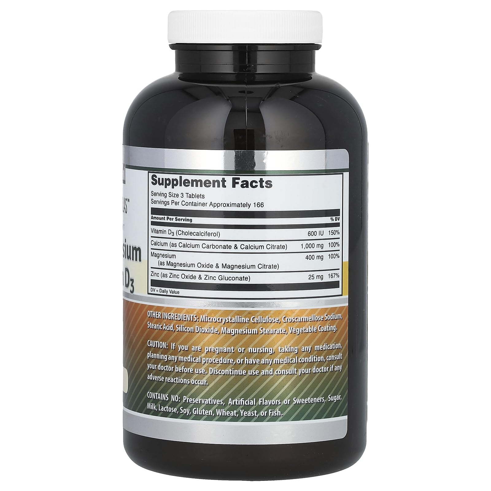 Amazing Formulas tablets-closeup showing minerals for daily bone and muscle support.