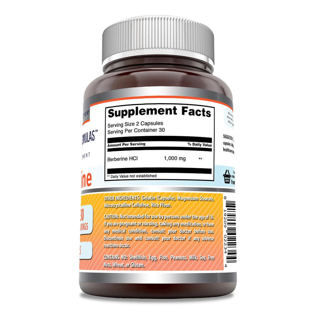 Amazing Nutrition Berberine bottle cap close-up signaling quality and purity