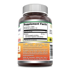 Bromelain 120 servings bottle from Amazing Nutrition highlights value