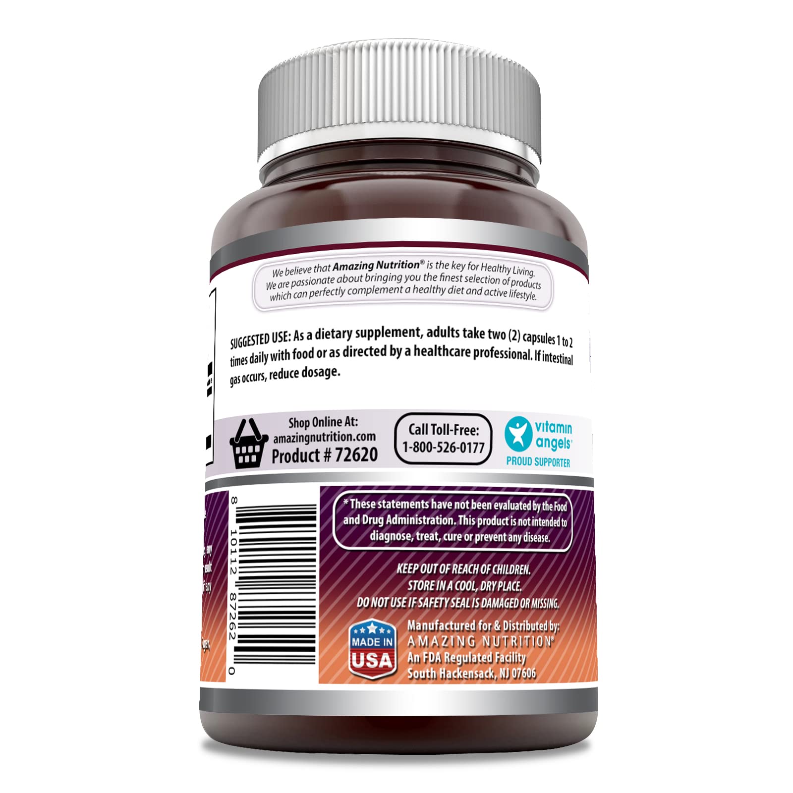 Amazing Nutrition MSM capsules being poured for daily use