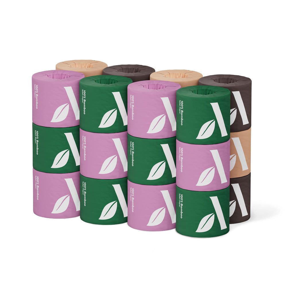 Amazon Aware bamboo 3-ply toilet paper pack shows value and sustainability.