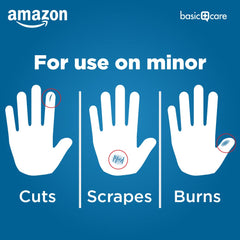 Amazon Basic Care non-stick pad cushions the wound while changing dressings.
