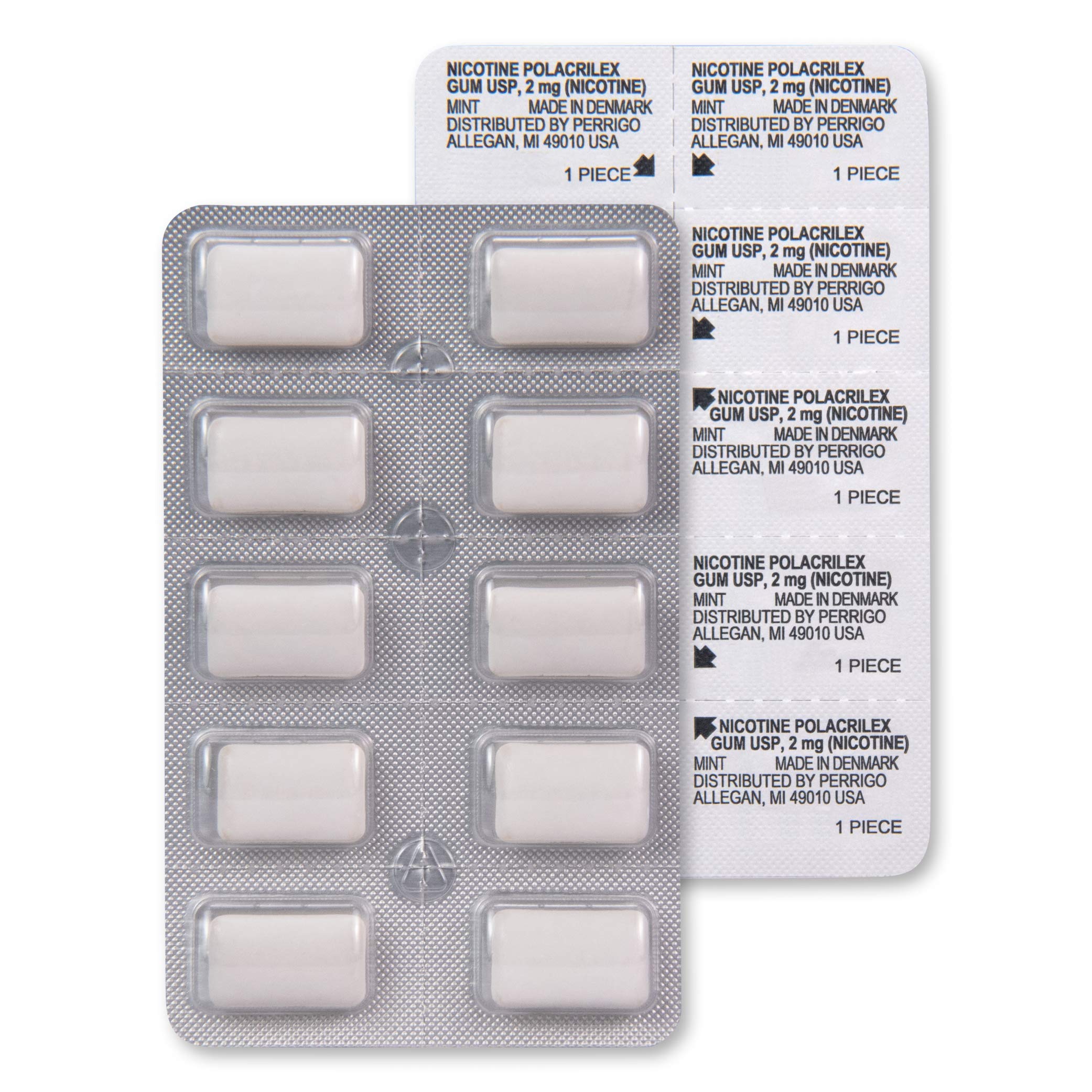 Amazon Basic Care brand logo on packaging signaling trusted nicotine replacement.