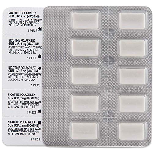 Amazon Basic Care gum 2 mg fruit flavor 160-count pack promotes consistent use.