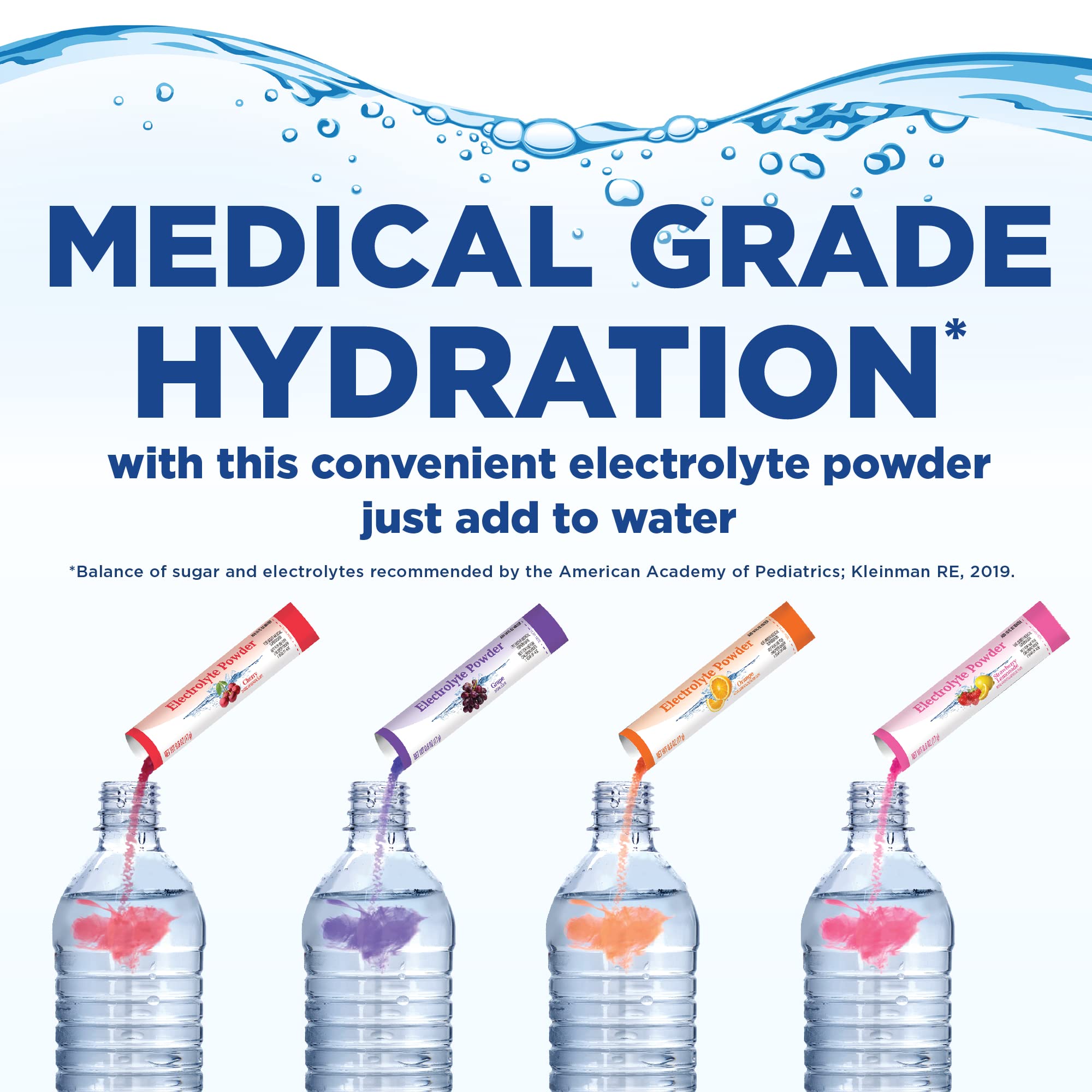 Adults can rehydrate quickly with Amazon Basic Care after activity.