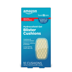 Amazon Basic Care extreme hydrocolloid blister cushion bandage on heel reduces rubbing