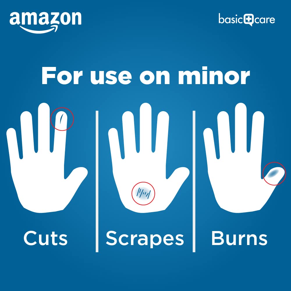 Amazon Basic Care four-sided seal bandage keeps dirt out
