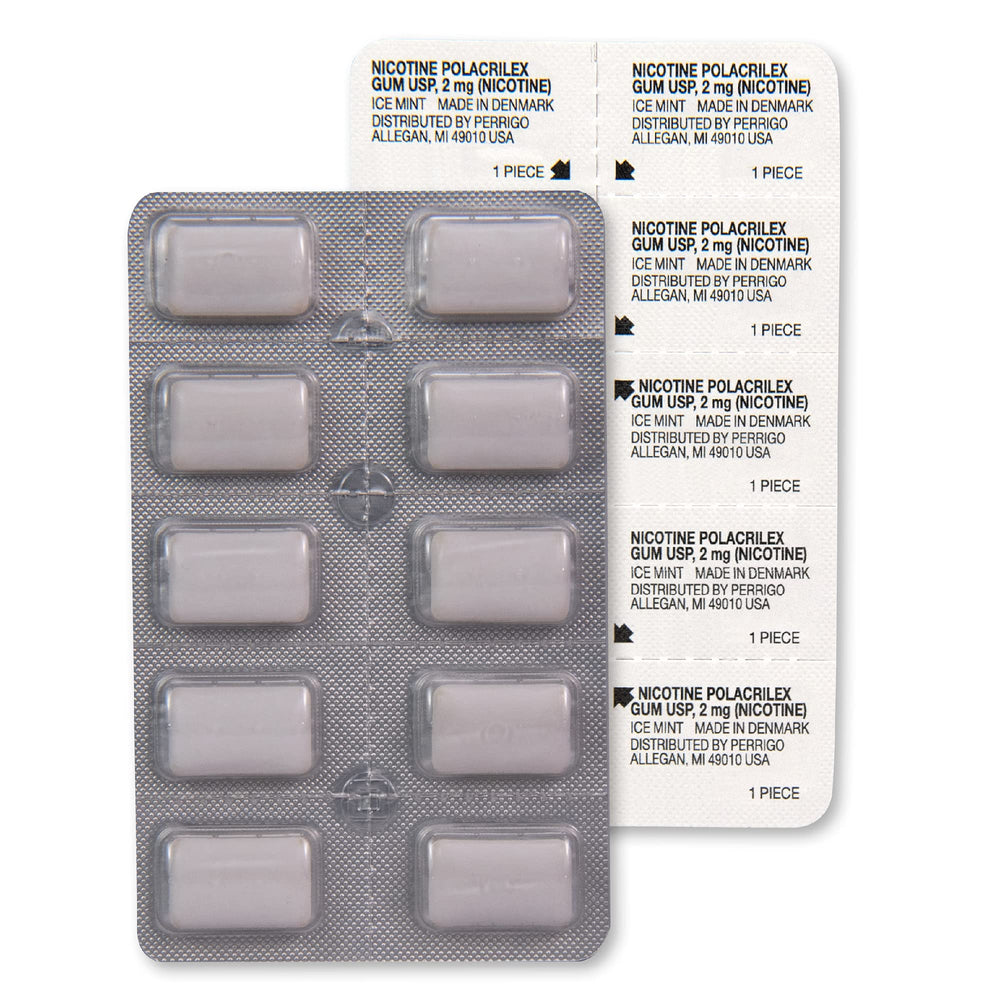 Amazon Basic Care gum dispensing design for easy use on the go.