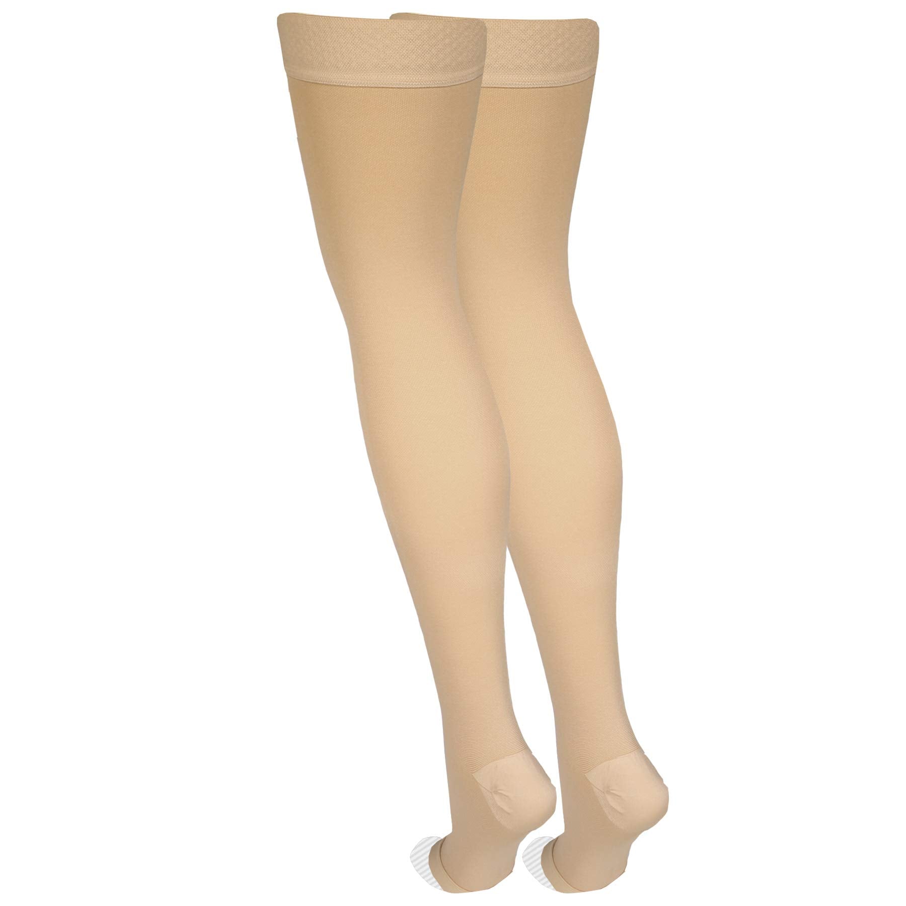 Amazon Basic Care knit heel pocket; keeps stocking in place during movement