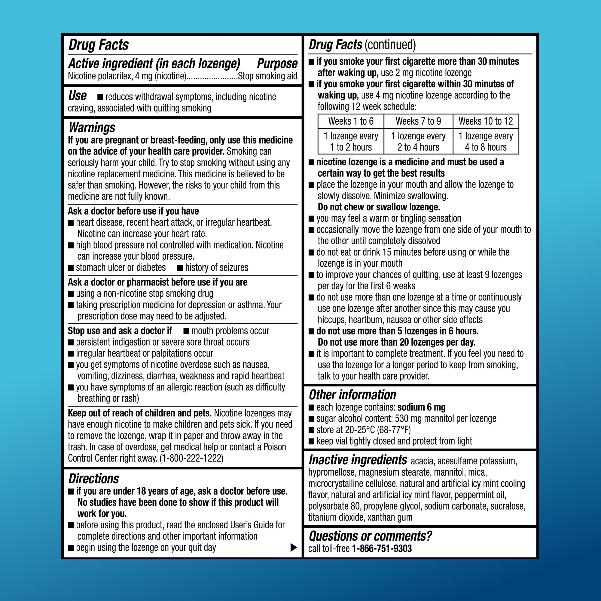 Amazon Basic Care lozenge packaging front view highlights 4 mg strength