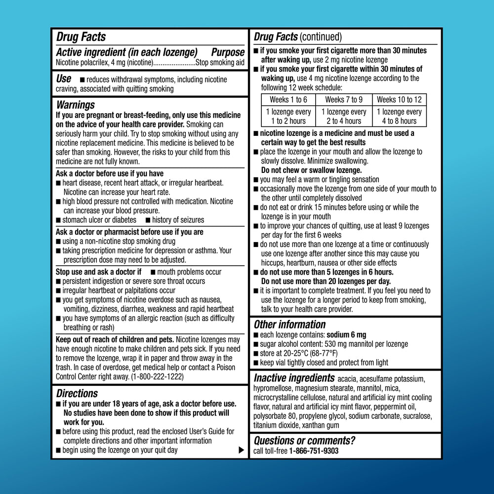 Amazon Basic Care lozenge packaging front view highlights 4 mg strength