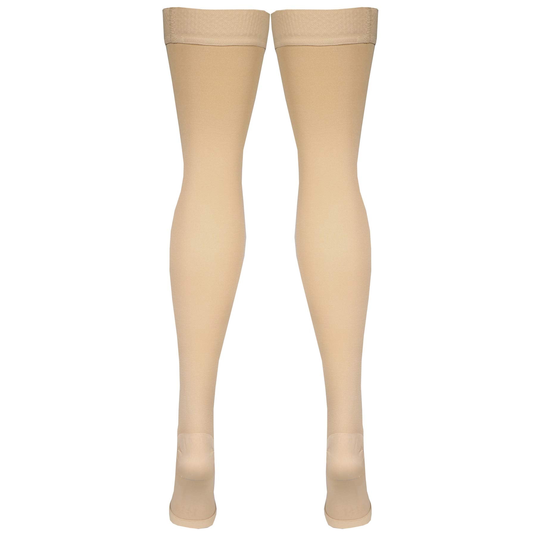 Made in USA Amazon Basic Care compression stockings for quality assurance.