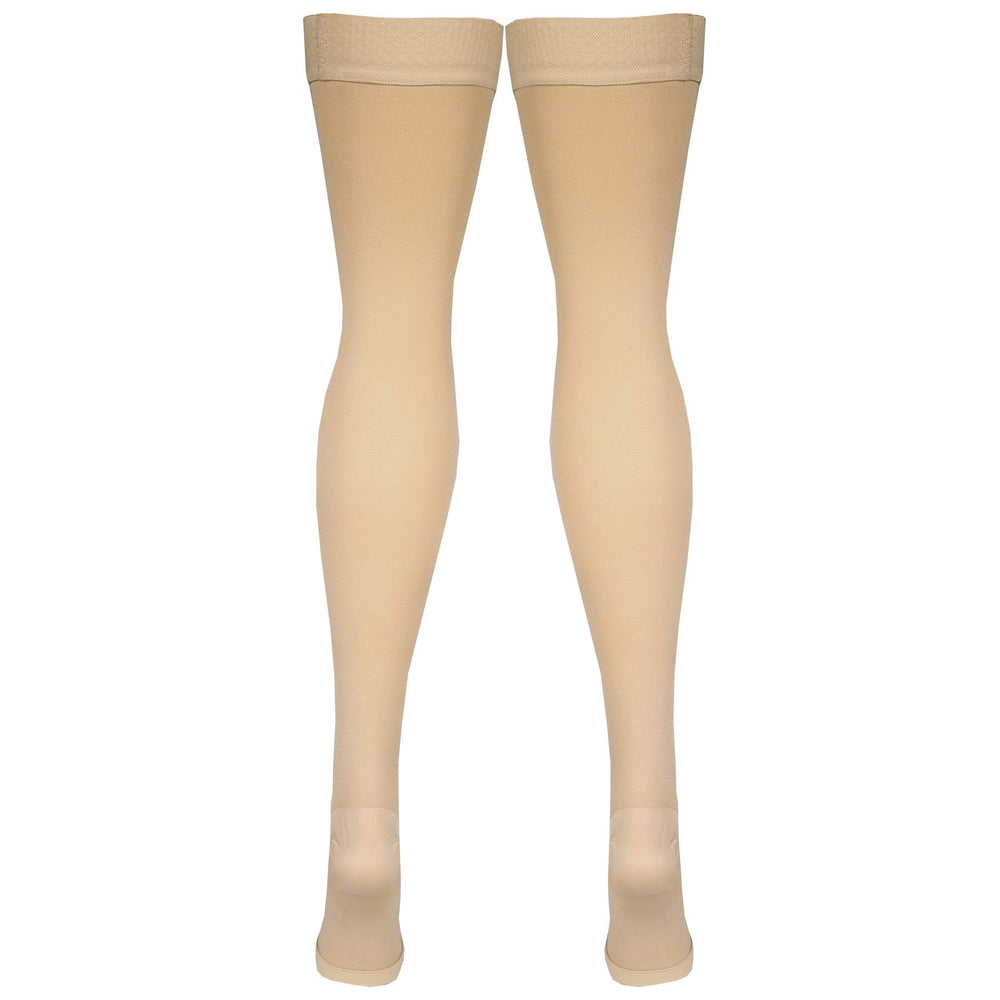 Made in USA Amazon Basic Care compression stockings for quality assurance.