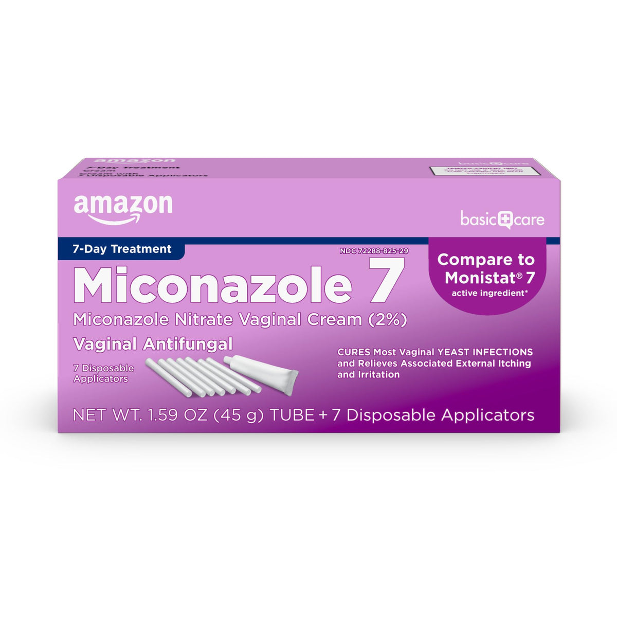 Amazon Basic Care Miconazole 7 tube of cream for vaginal treatment.
