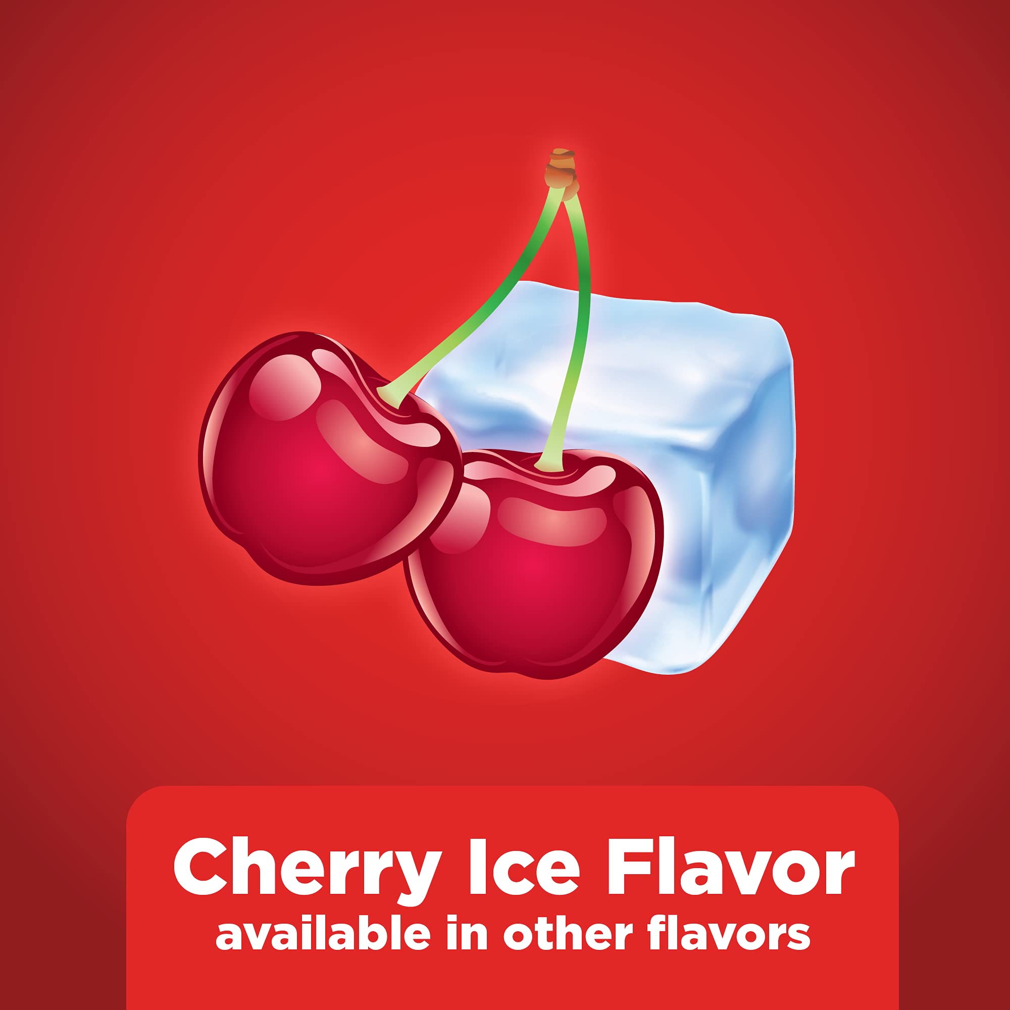 Amazon Basic Care Mini Nicotine Lozenge 4 mg Cherry Ice side packaging detail.