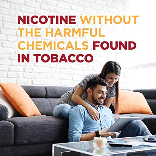Amazon Basic Care nicotine gum 4 mg cinnamon use during a break at work