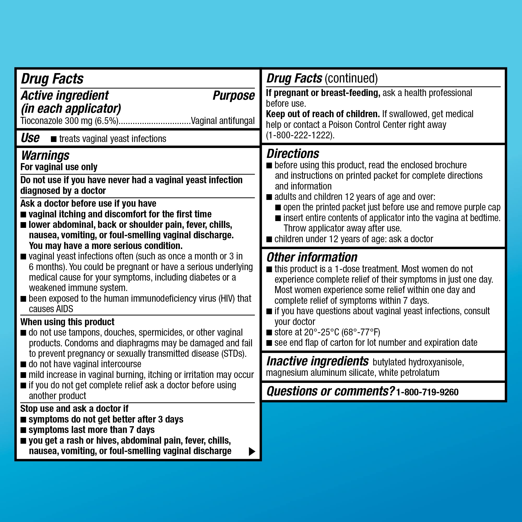 Amazon Basic Care Tioconazole Ointment packaging shows 0.16 oz single-dose size.