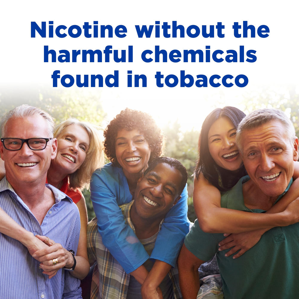 Amazon Basic Care gum 2 mg original flavor ingredients overview.