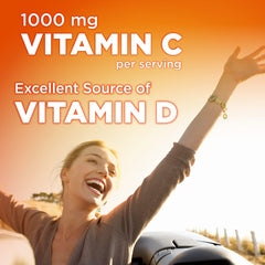 Amazon Basic Care vitamin D source detail on chewables for sunshine vitamin intake.