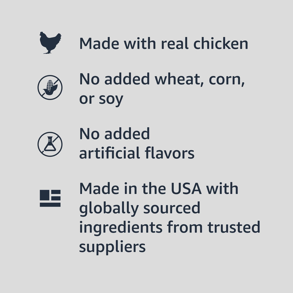 Amazon Basics 13.2 oz can label with natural ingredients.