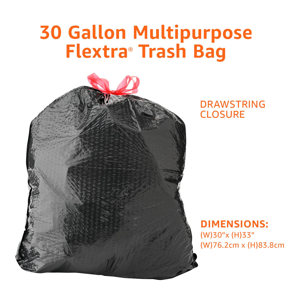 Amazon Basics 20% PCR material trash bags support eco-conscious waste care