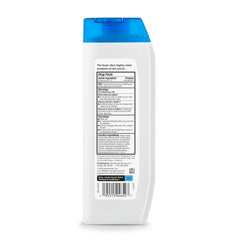 Amazon Basics 2-in-1 shampoo lather close-up shows rich cleansing foam