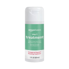 Amazon Basics 3-Step Acne Remedy System bottle for blemish care with 2.5% benzoyl peroxide