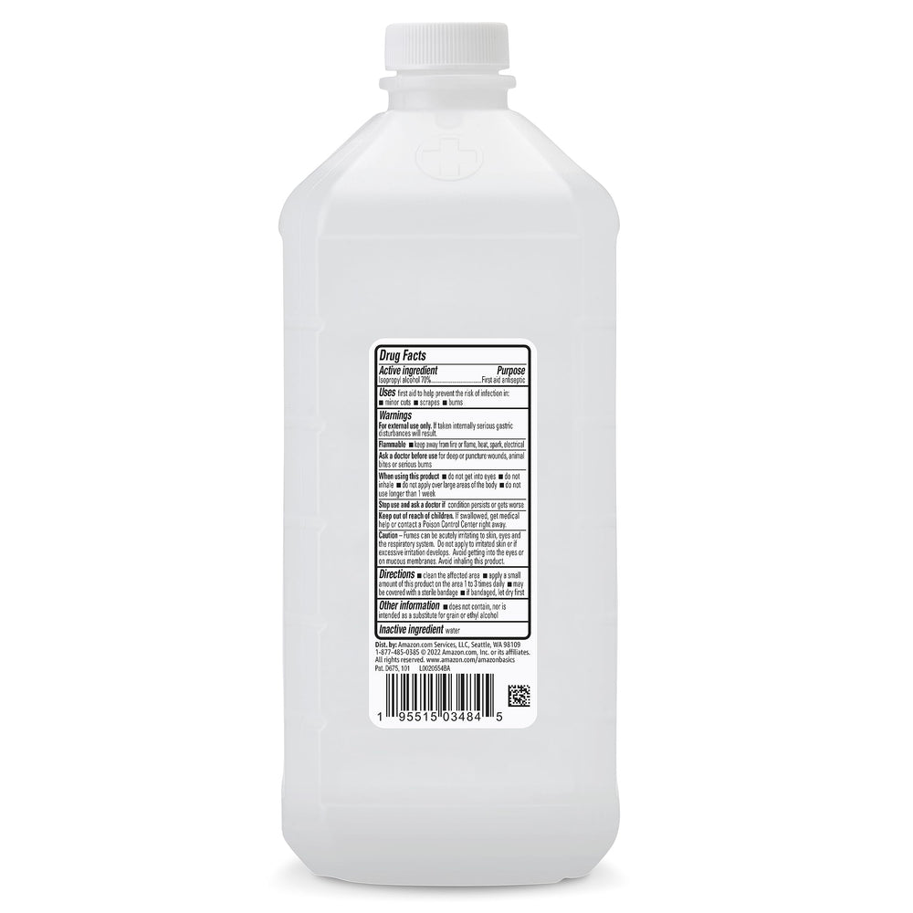 Amazon Basics bottle cap and seal for secure spill-free handling.