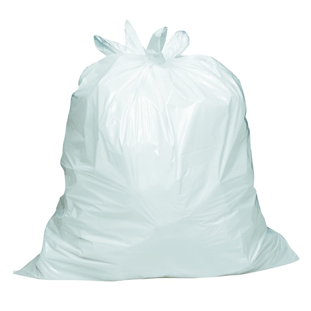 Amazon Basics 0.6 mil thick flap-tie bags for reliable sealing.
