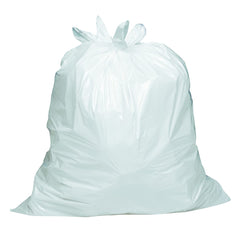 Amazon Basics 0.6 mil thick flap-tie bags for reliable sealing.