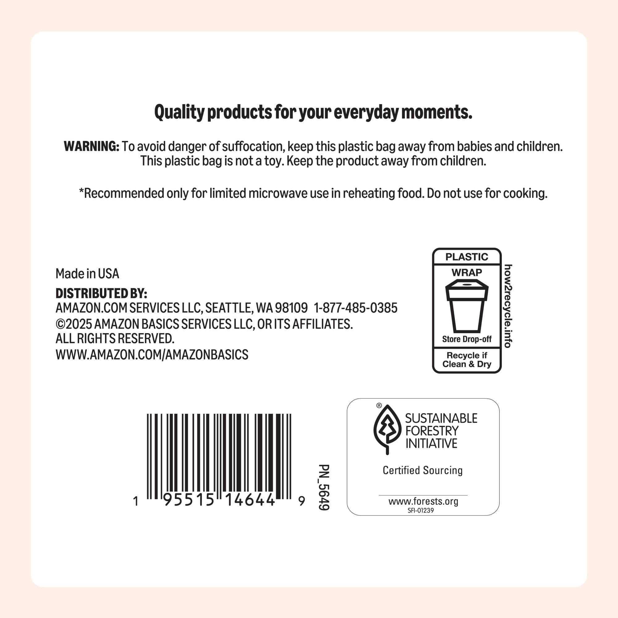 Amazon Basics 9in uncoated white paper plates designed for industrial composting environments.