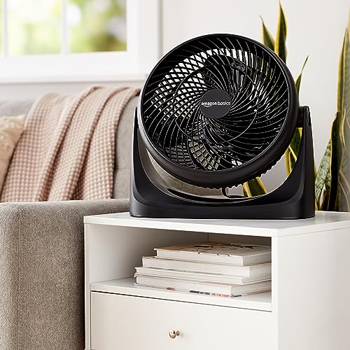 Amazon Basics air circulator fan portable design for moving between rooms