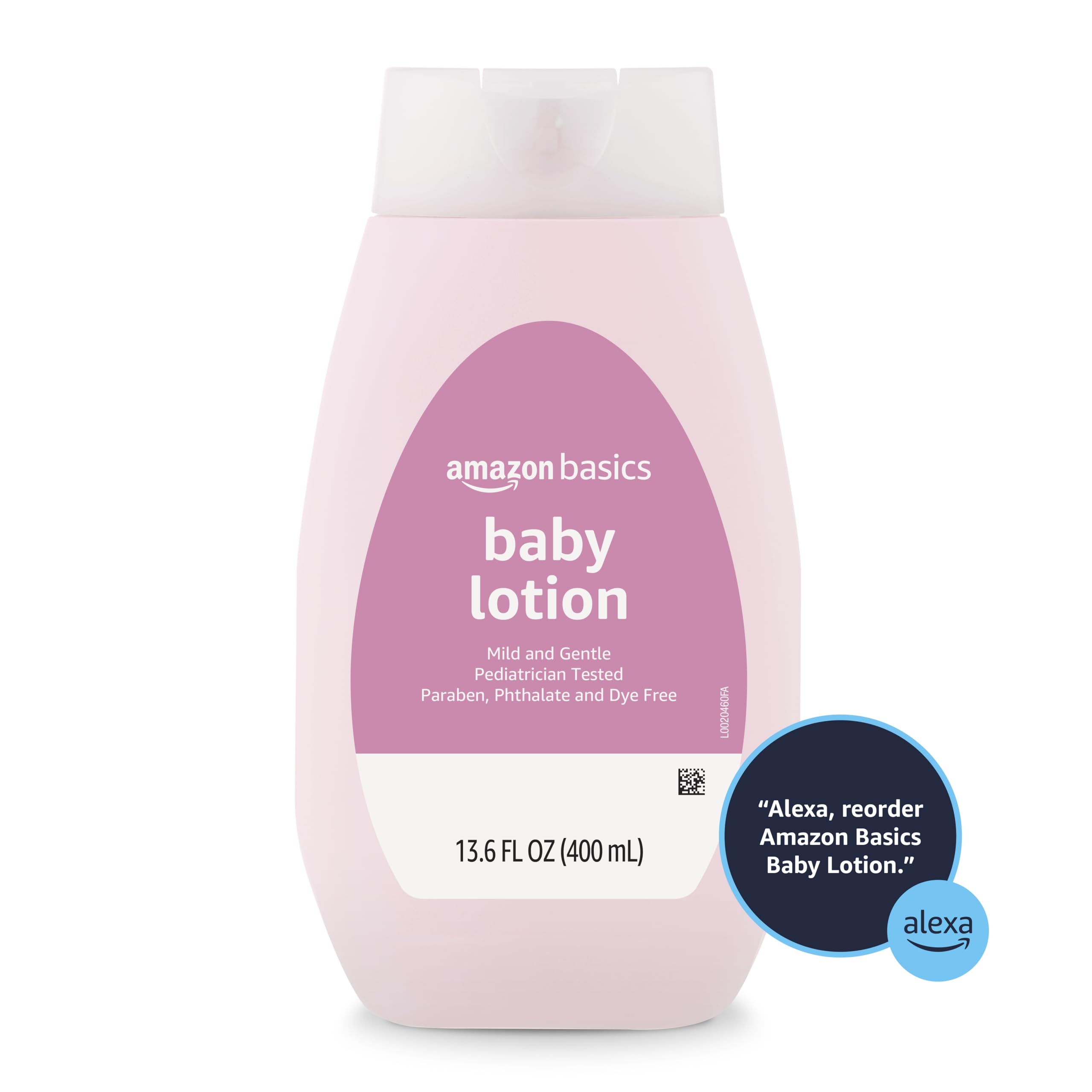 Paraben- and phthalate-free formula from Amazon Basics Baby Lotion.