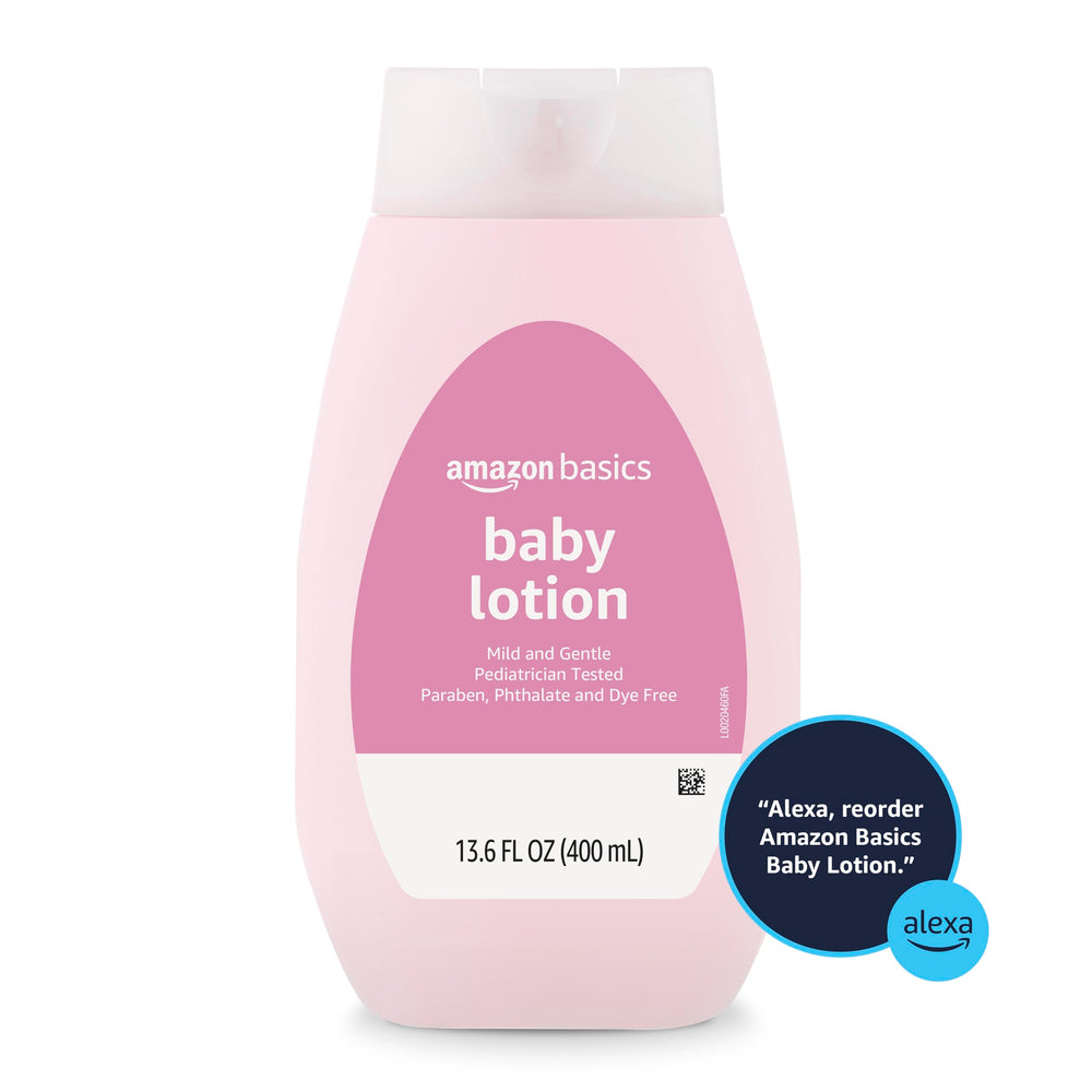 Paraben- and phthalate-free formula from Amazon Basics Baby Lotion.