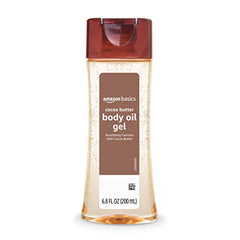 Amazon Basics body oil gel designed for damp-skin application to boost hydration.