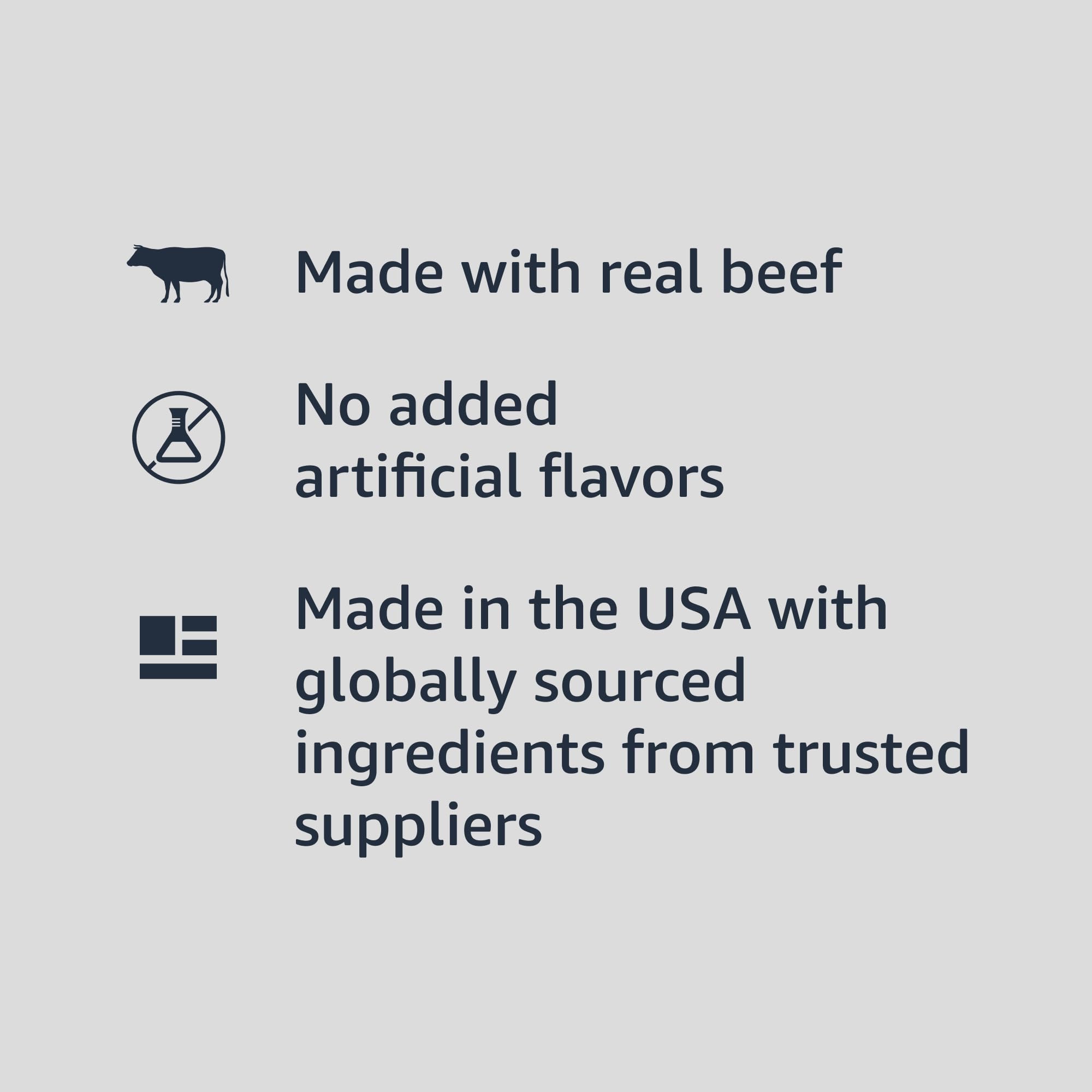 Amazon Basics beef can close-up—meat-forward flavor for dogs