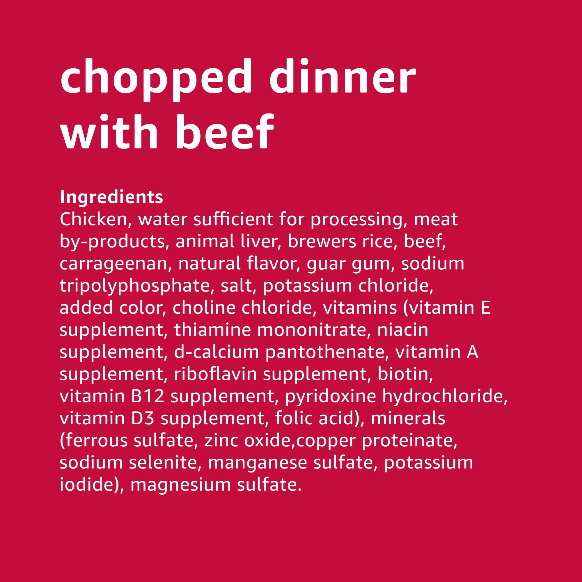 Amazon Basics label close-up—no artificial flavors and natural ingredients