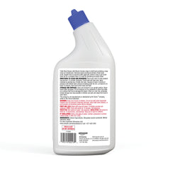Amazon Basics cling action formula clings to surfaces for a powerful clean.