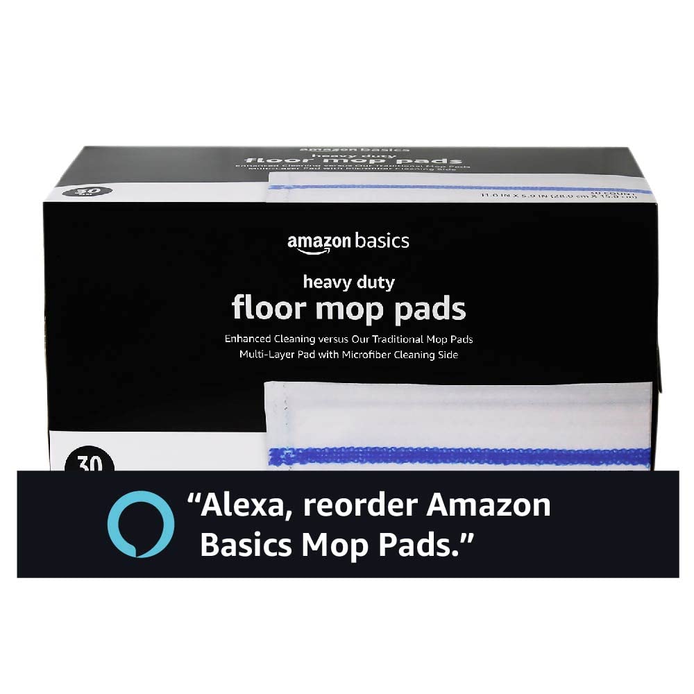 Amazon Basics convenient floor cleaning pad pack for quick household use.