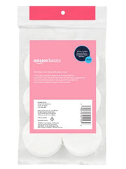 Amazon Basics Cosmetic Foam Rounds shown during foundation application on the face