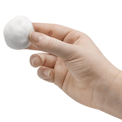 Amazon Basics cotton balls safe for baby care use.