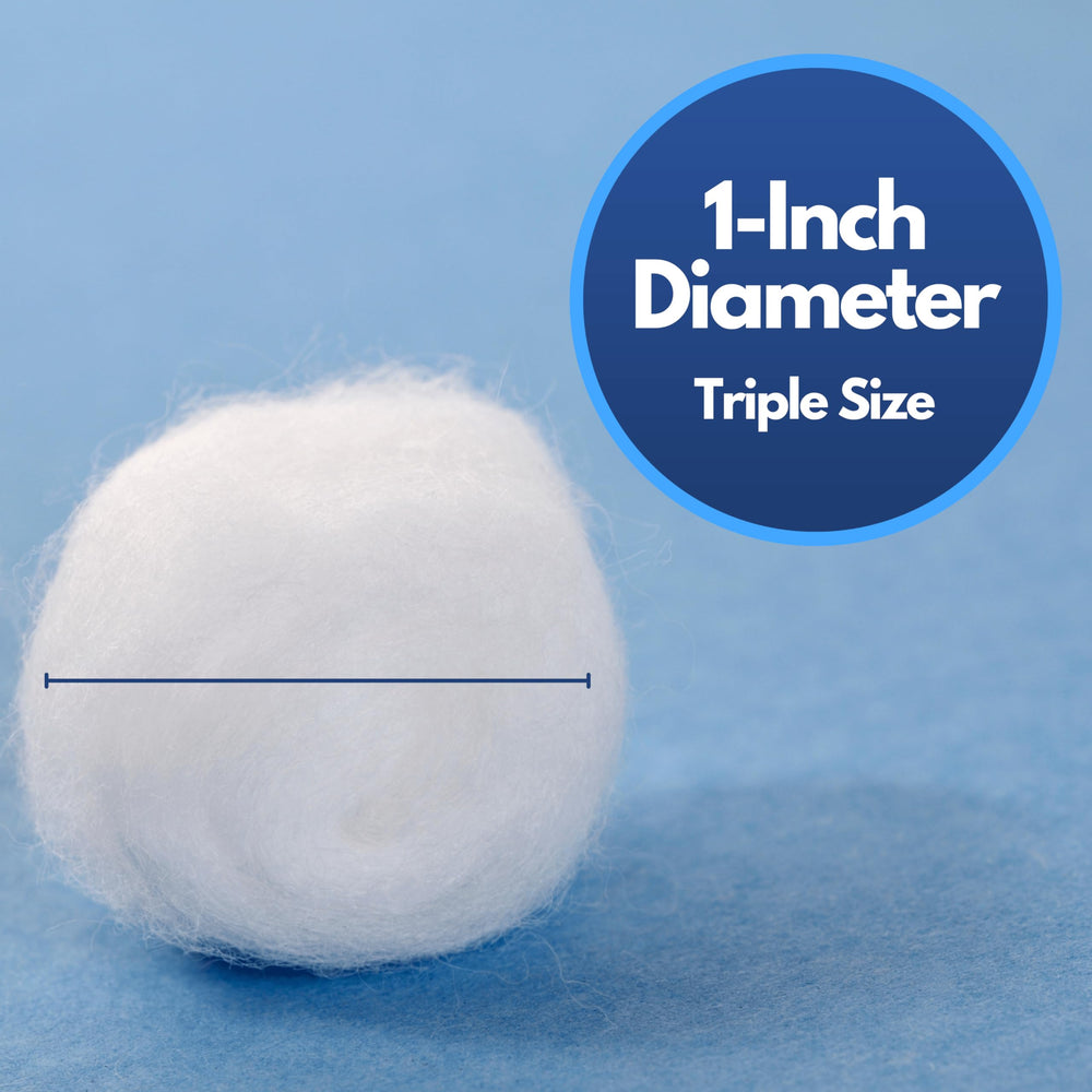 Amazon Basics cotton balls ideal for makeup application and removal.