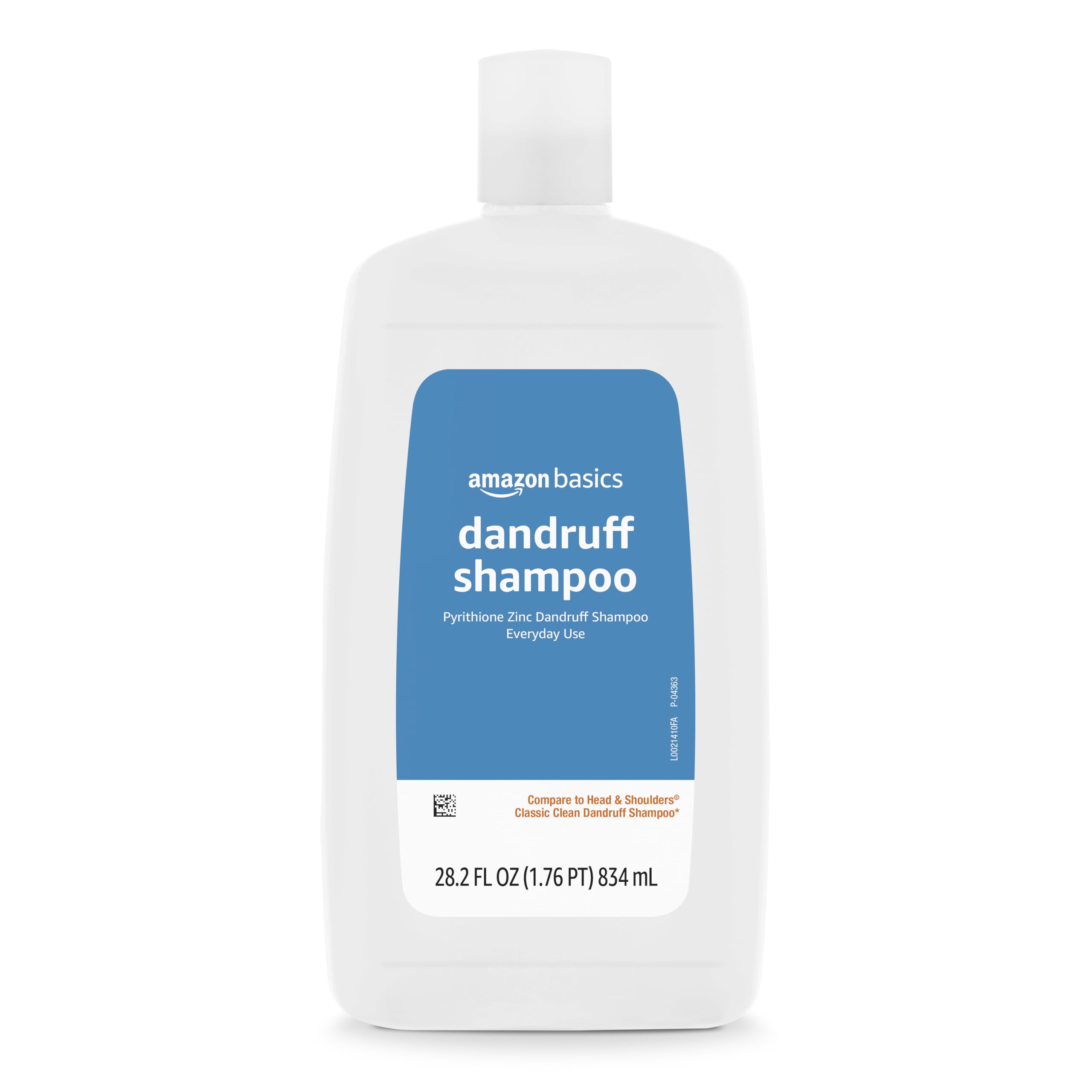 Amazon Basics dandruff shampoo bottle for daily scalp relief