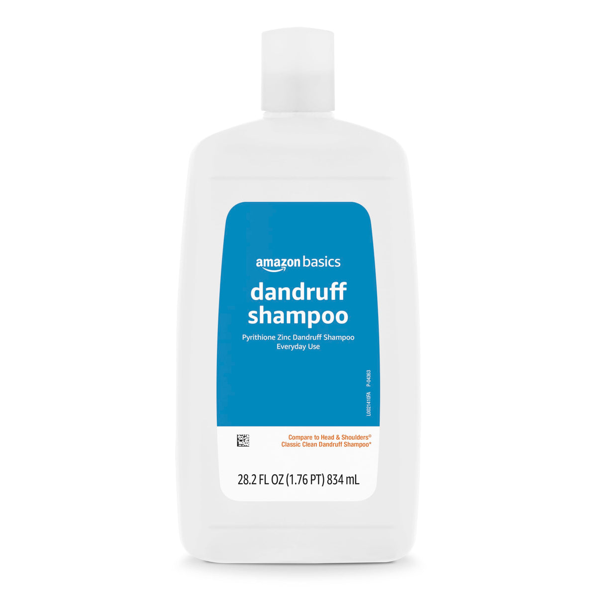 Amazon Basics dandruff shampoo bottle for daily scalp relief