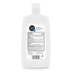 Label close-up showing 1% pyrithione zinc active ingredient